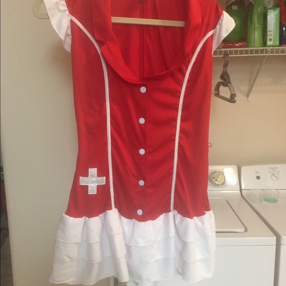 Nurse/Candy Striper Costume New w/o Tags +Bonus